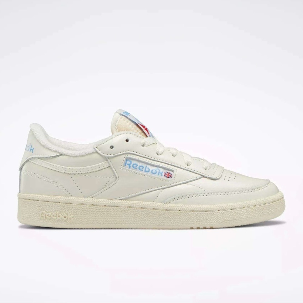 Reebok Women's Club C 85 Sneakers in Chalk/Alabaster/Sky Blue